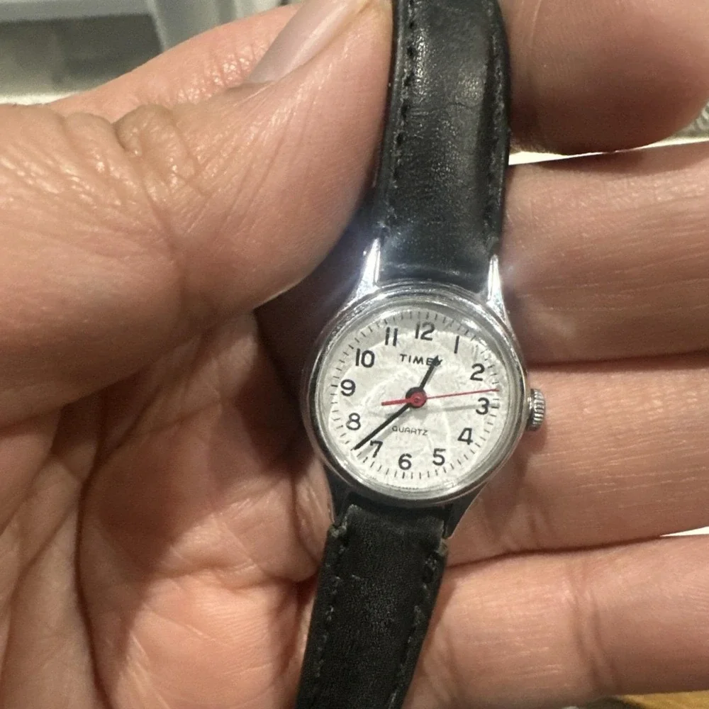 Working Vtg Timex Easy Reader Watch Quartz Women 20mm New Battery Fit Upto‎ 8in